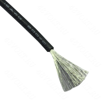 Силиконовый провод 16 awg черный